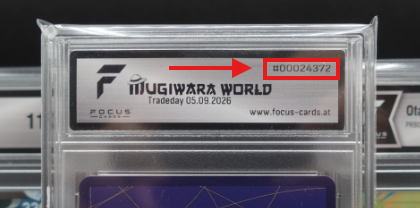 Die Kartennummer findest du oben rechts auf dem Label.
